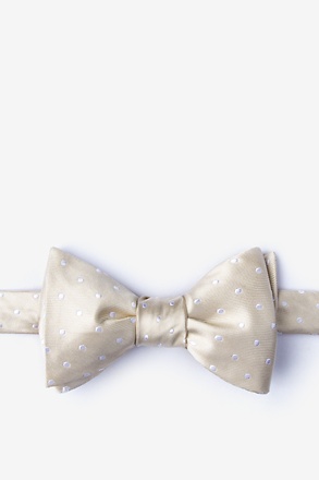 Richards Ecru Self-Tie Bow Tie