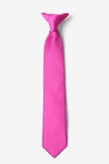 Festival Fuchsia Clip-on Tie For Boys Photo (0)