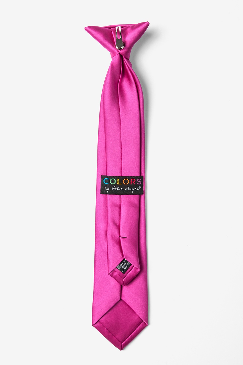 Festival Fuchsia Clip-on Tie For Boys Photo (1)