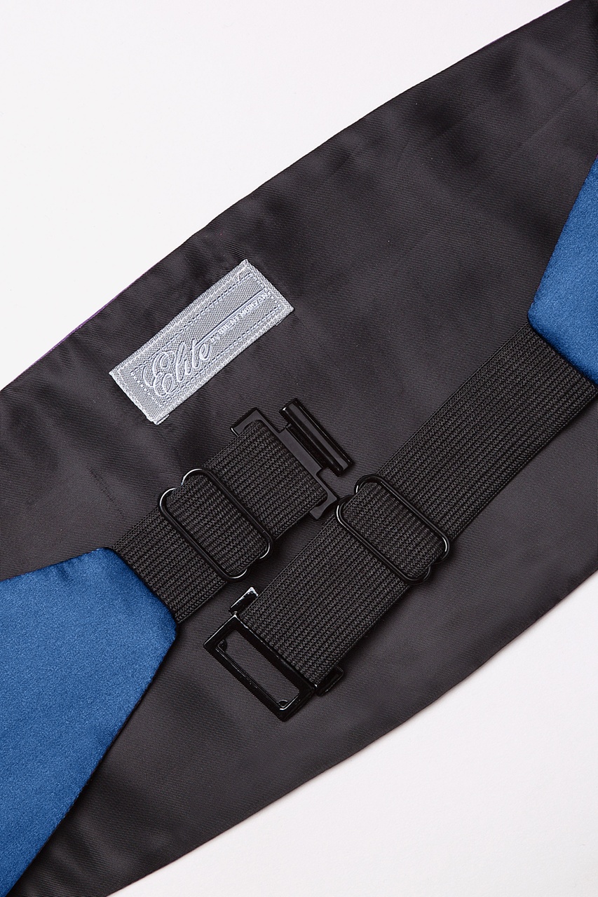 French Blue Silk Cummerbund