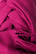 Fuchsia Calgary Fringed Scarf Photo (1)