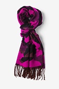 Fuchsia Montreal Camo Scarf Photo (0)