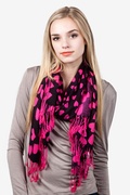 Fuchsia Hearts Pashmina Scarf Photo (2)