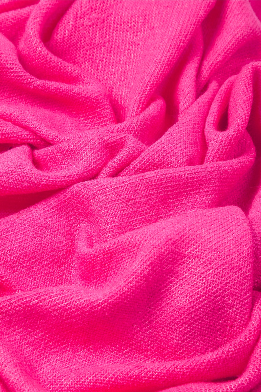 Heathered Solid Fuchsia Knit Scarf Photo (1)
