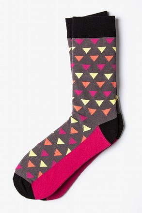 Newport Fuchsia Medium-Large Sock