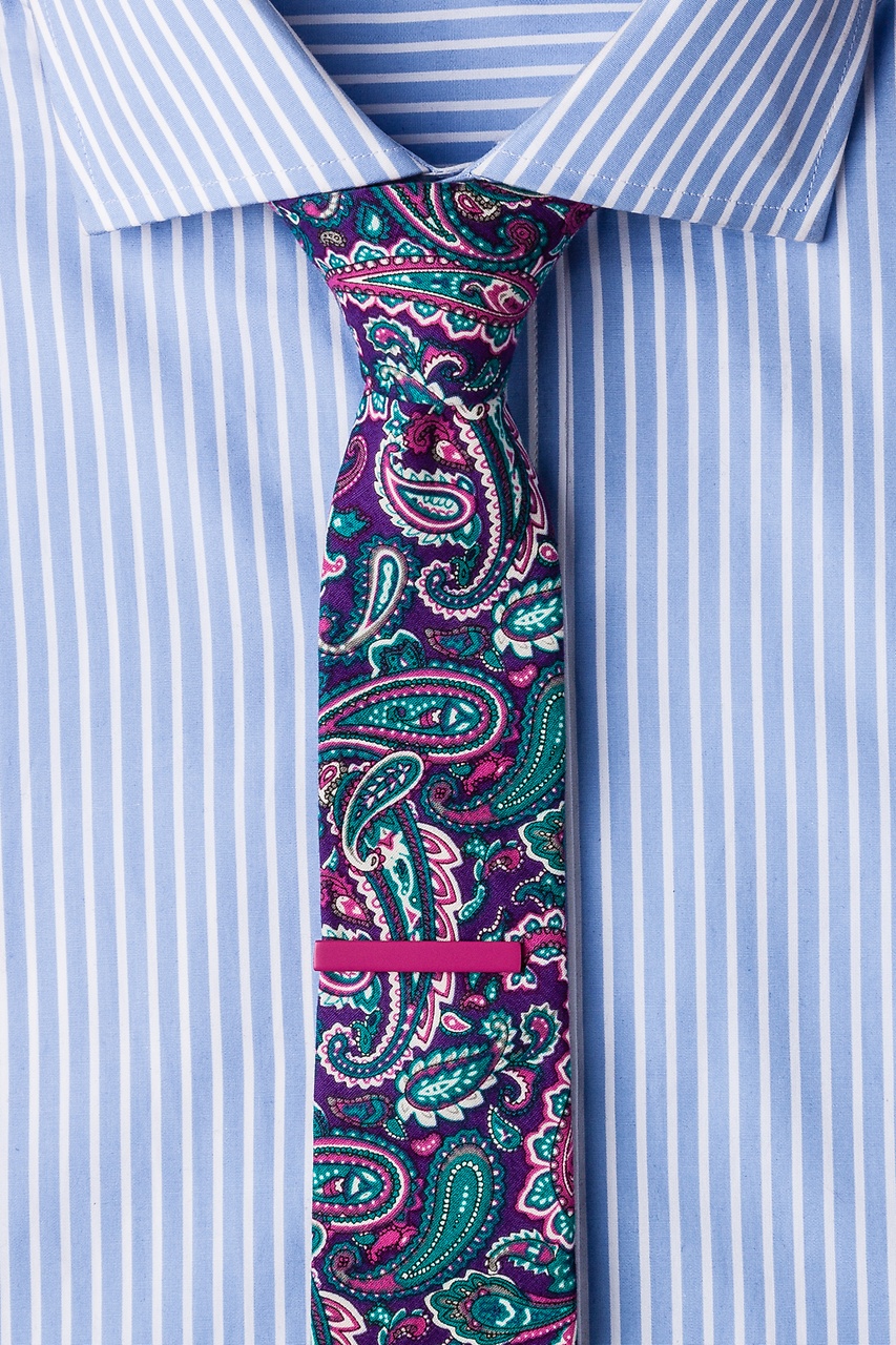 Sherman Fuchsia Tie Bar Photo (2)