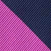 Fuchsia Microfiber Fuchsia & Navy Stripe Tie For Boys