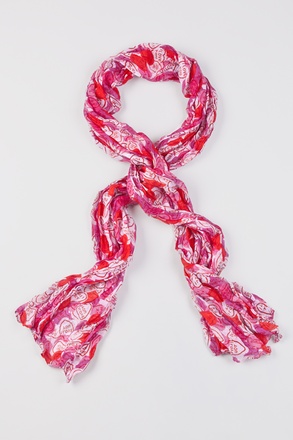 Fuchsia Candy Hearts Scarf