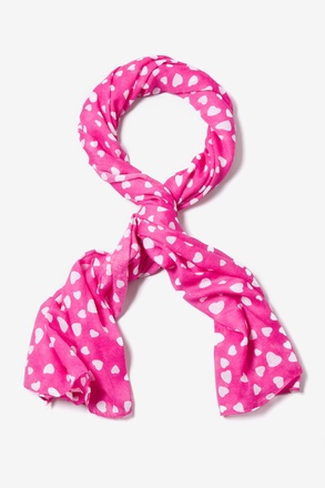 Fuchsia Love is in the Air Scarf