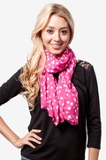 Fuchsia Love is in the Air Scarf Photo (1)