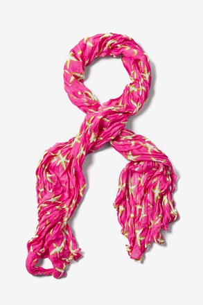 Fuchsia Starfish Scarf