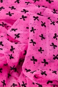 Fuchsia Velvet Bows Scarf Photo (0)