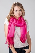 Fuchsia Pashmina Scarf Photo (4)