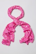 Golden Hearts Fuchsia Scarf Photo (0)