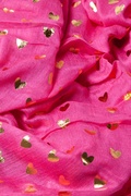 Golden Hearts Fuchsia Scarf Photo (2)