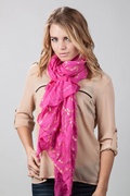 Fuchsia Matilda Scarf Photo (3)