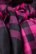 Fuchsia Picnic Check Scarf Photo (0)