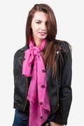 Fuchsia Velvet Crowns Scarf Photo (4)