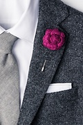 Fuchsia Wool Felt Rose