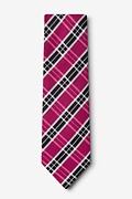 Fuchsia Vienna Plaid Tie Photo (1)