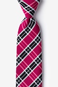 Fuchsia Vienna Plaid Tie Photo (0)