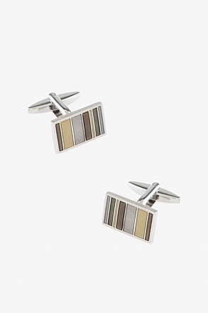 _Grid Code Gold Amber Cufflinks_