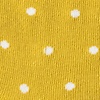Gold Carded Cotton Dapper Dots Medium-Large Sock