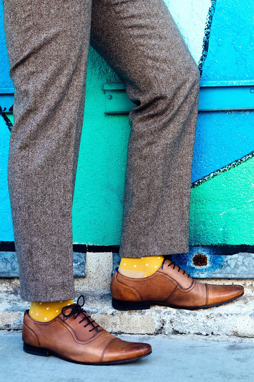 Yellow Polka Dot Socks | Dress Socks | Ties.com