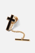 Cross Gold Tie Tack Photo (0)