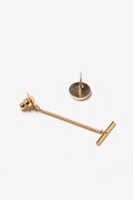 Round Genuine Gold Dust Tie Tack Photo (1)
