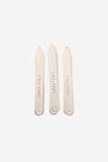 3 Pack 2.5" Gold Collar Stays Photo (0)