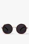 50's Steampunk Black Revo Mirror Gold Sunglasses Photo (0)