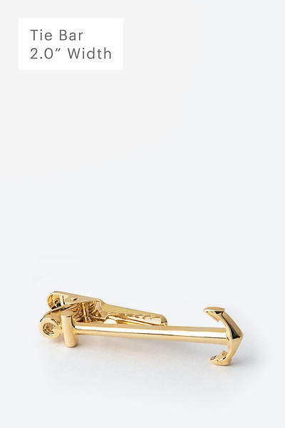 Gold Metal Anchor Tie Bar
