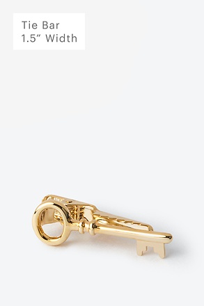 _Antique Key Gold Tie Bar_