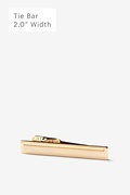 Beveled Rectangle Gold Tie Bar Photo (0)