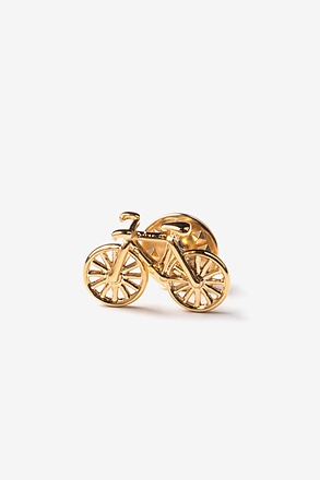 Bicycle Gold Lapel Pin