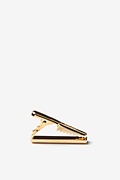 Chrome Curved Gold Tie Bar Photo (1)