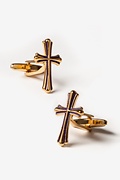 Cross Gold Cufflinks Photo (0)