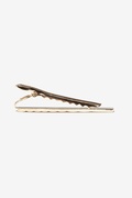 Diagonal Lines 2" Gold Tie Bar Photo (2)