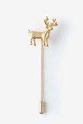 Elk Gold Lapel Pin Photo (0)