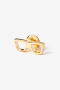 Eyeglasses Gold Lapel Pin Photo (0)