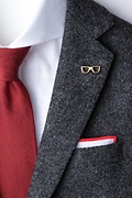 Eyeglasses Gold Lapel Pin Photo (1)