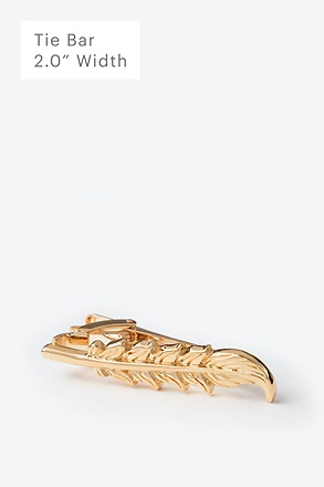 Feather Gold Tie Bar