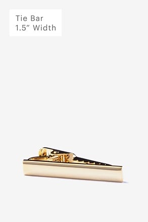 Frosted Curve Gold Tie Bar