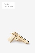 Handgun Gold Tie Bar Photo (0)