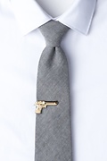 Handgun Gold Tie Bar Photo (1)