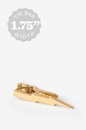 Lightning Bolt Gold Tie Bar