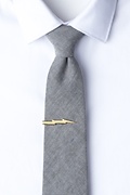 Lightning Bolt Gold Tie Bar Photo (1)