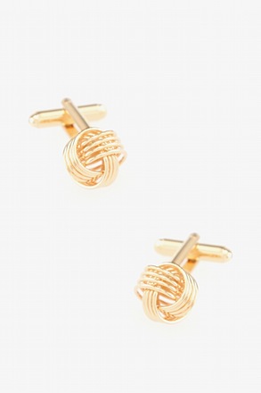 Multi Knot Gold Cufflinks