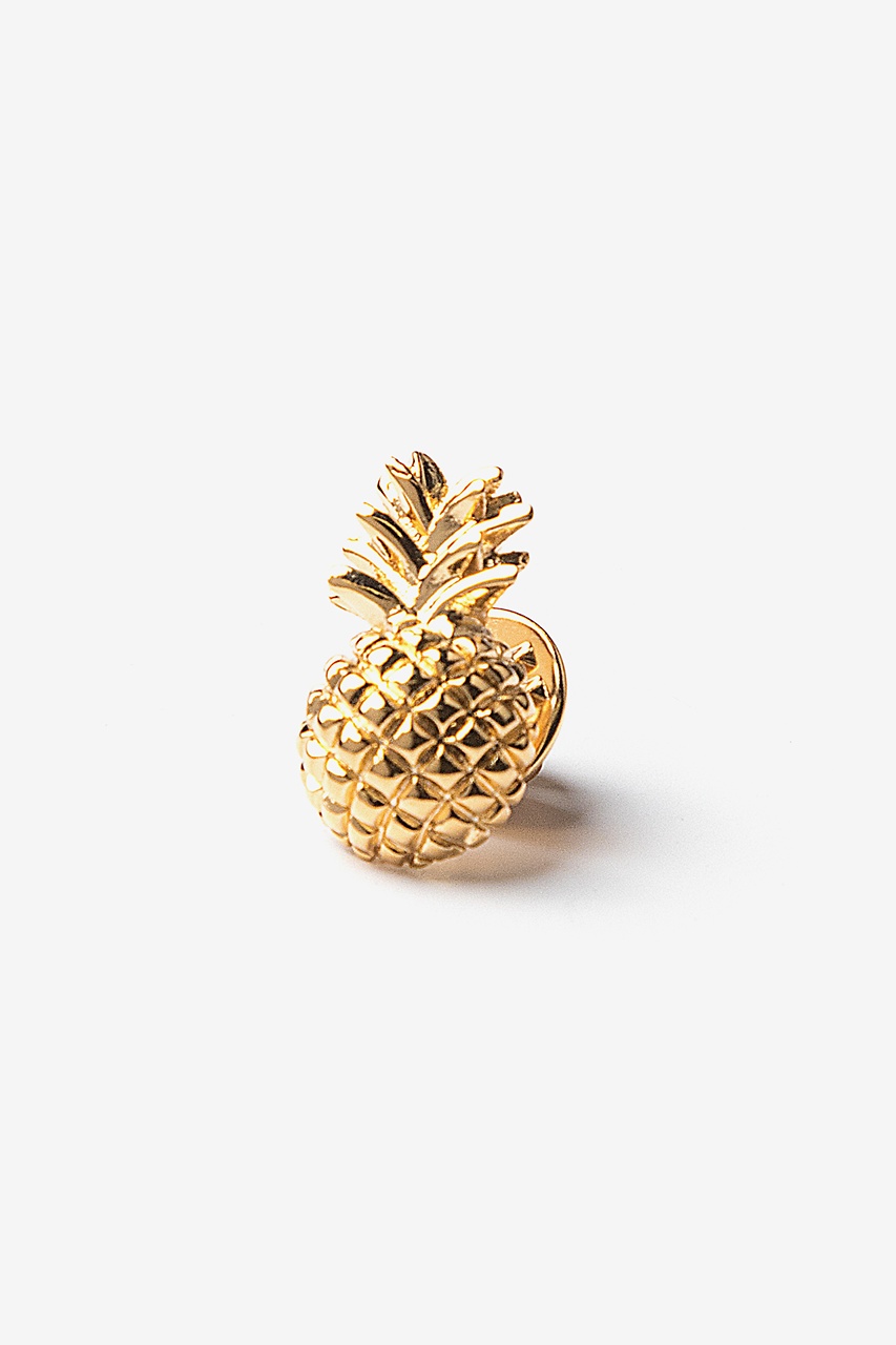 Pineapple Gold Lapel Pin Photo (0)
